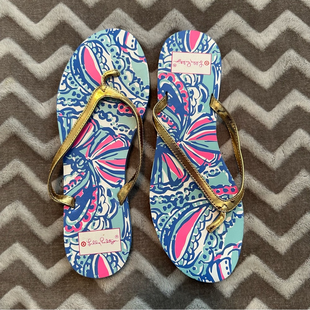 Lilly Pulitzer for Target | My Fans Flip Flops